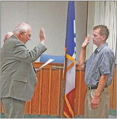 NEW CC OFFICER takes OATH