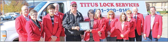 Titus Lock Service celebrates 10th anniversary