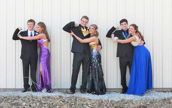 Comets trending toward cool colored dresses, gray tuxedoes for prom