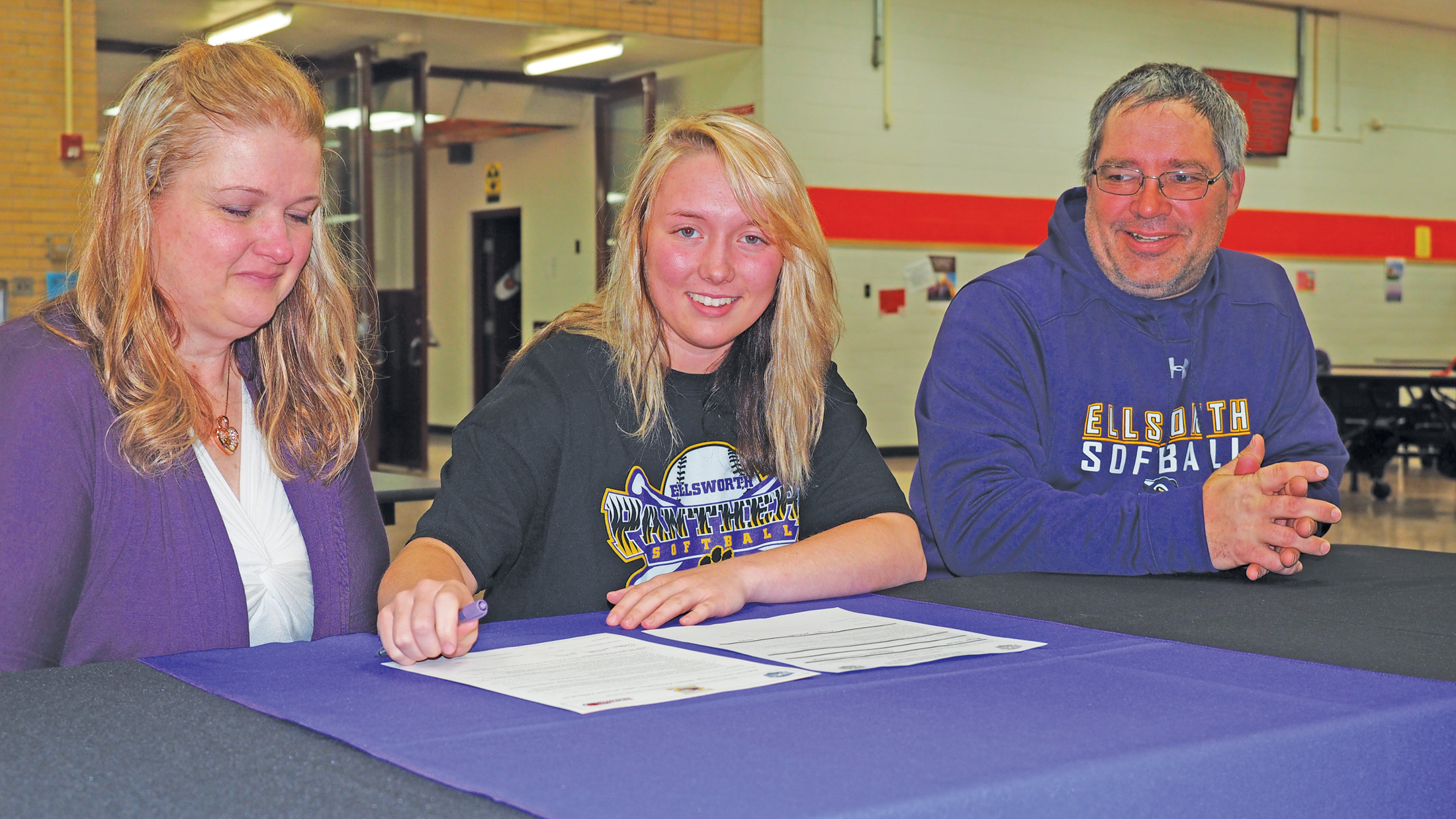Megan Staudt signs to play softball for Ellsworth Community College