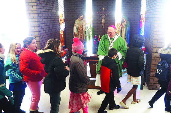 Archbishop delivers message of caring to IC students