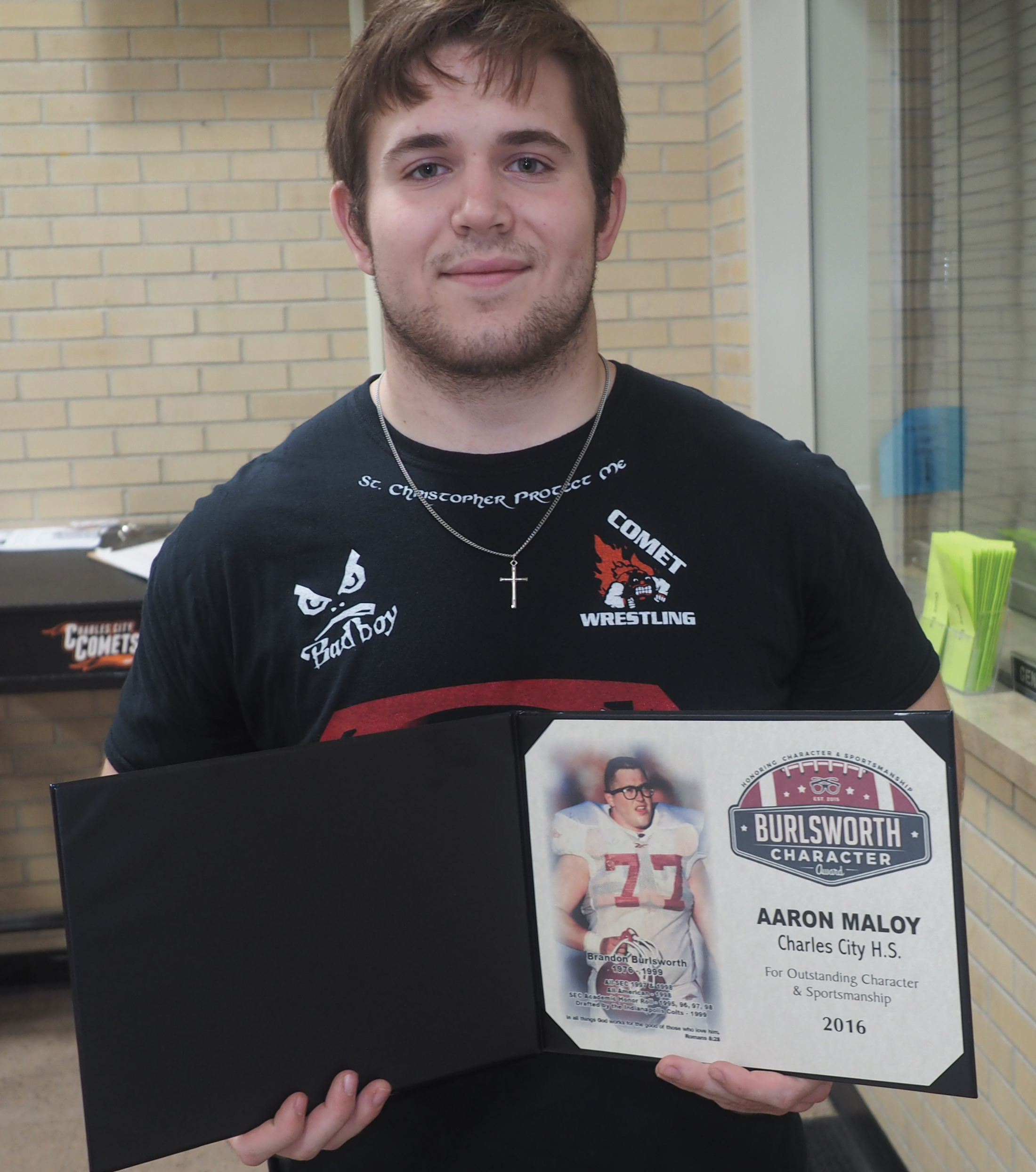 AJ Maloy honored with Burlsworth Character Award