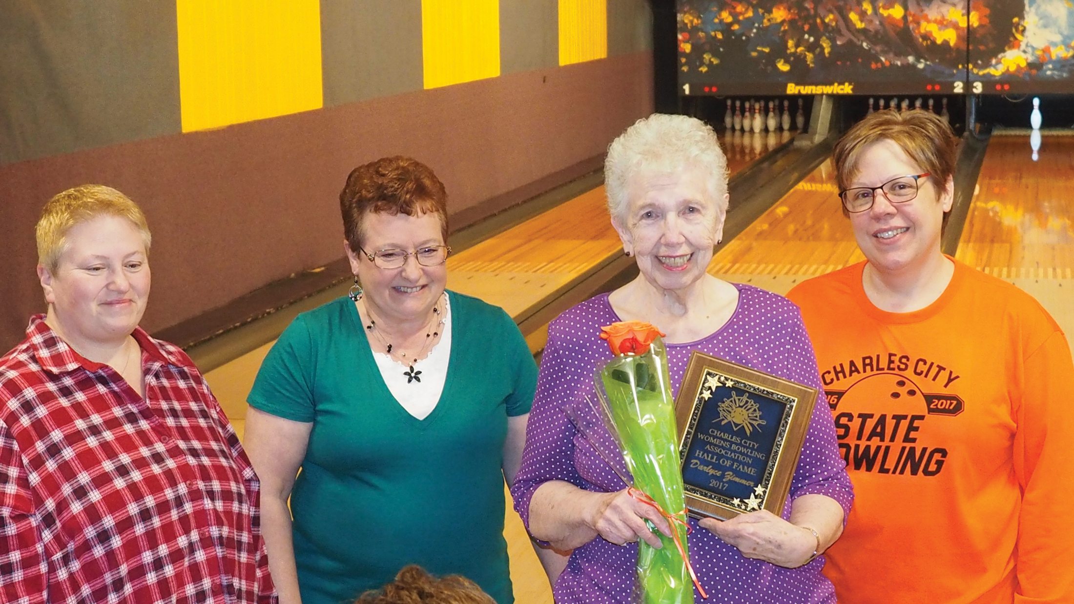 Darlyce Zimmer inducted into the Charles City Women’s Bowling Association Hall of Fame