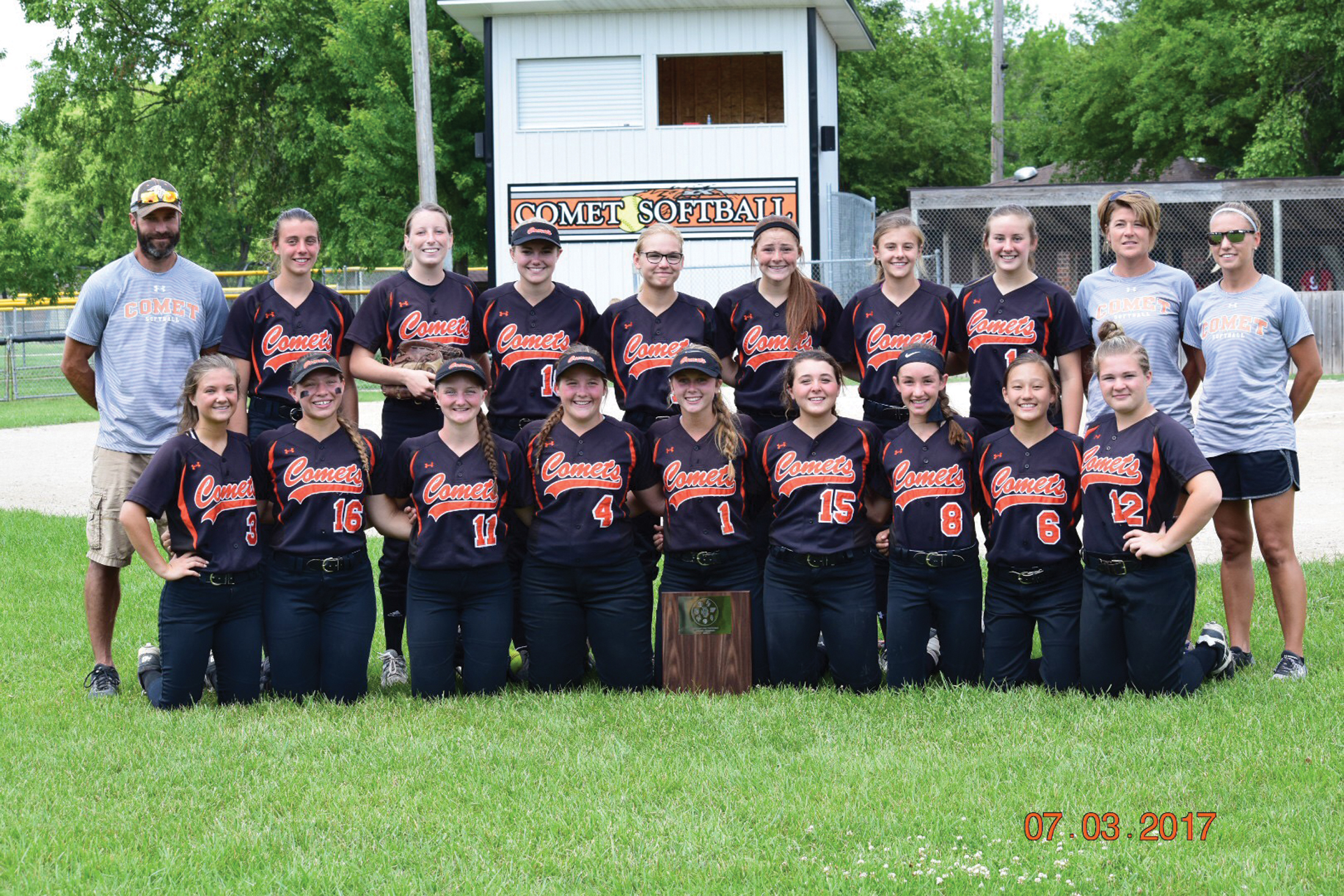Comets win NEIC softball title with sweep of Vikings