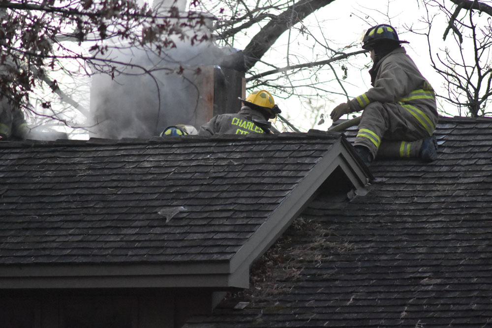 Chimney fire outside of Charles City