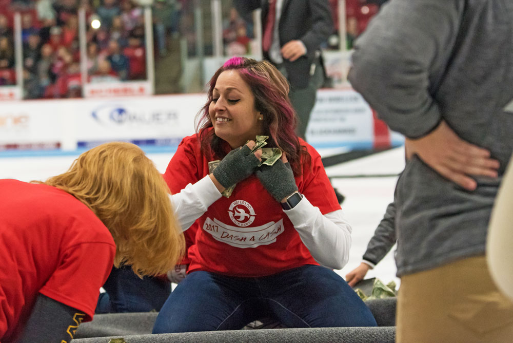 CC teacher brings largest crowd to Waterloo Black Hawks game