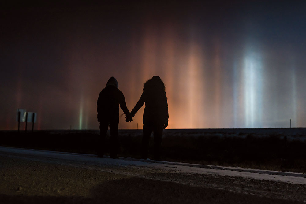 Northern lights spotted over Charles City late Monday