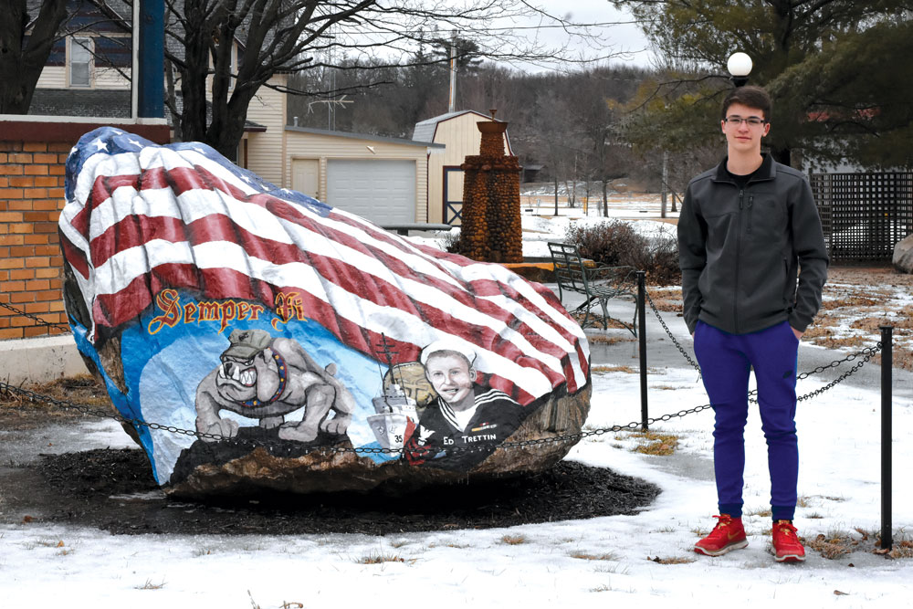 Tribute bricks honoring veterans will surround Floyd County Freedom Rock