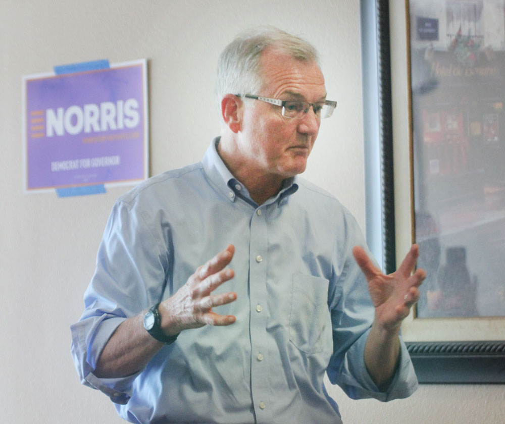 Rural Iowans a top priority for governor hopeful Norris