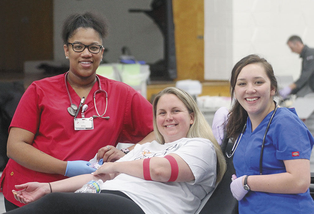 Blood drive held at Charles City High School