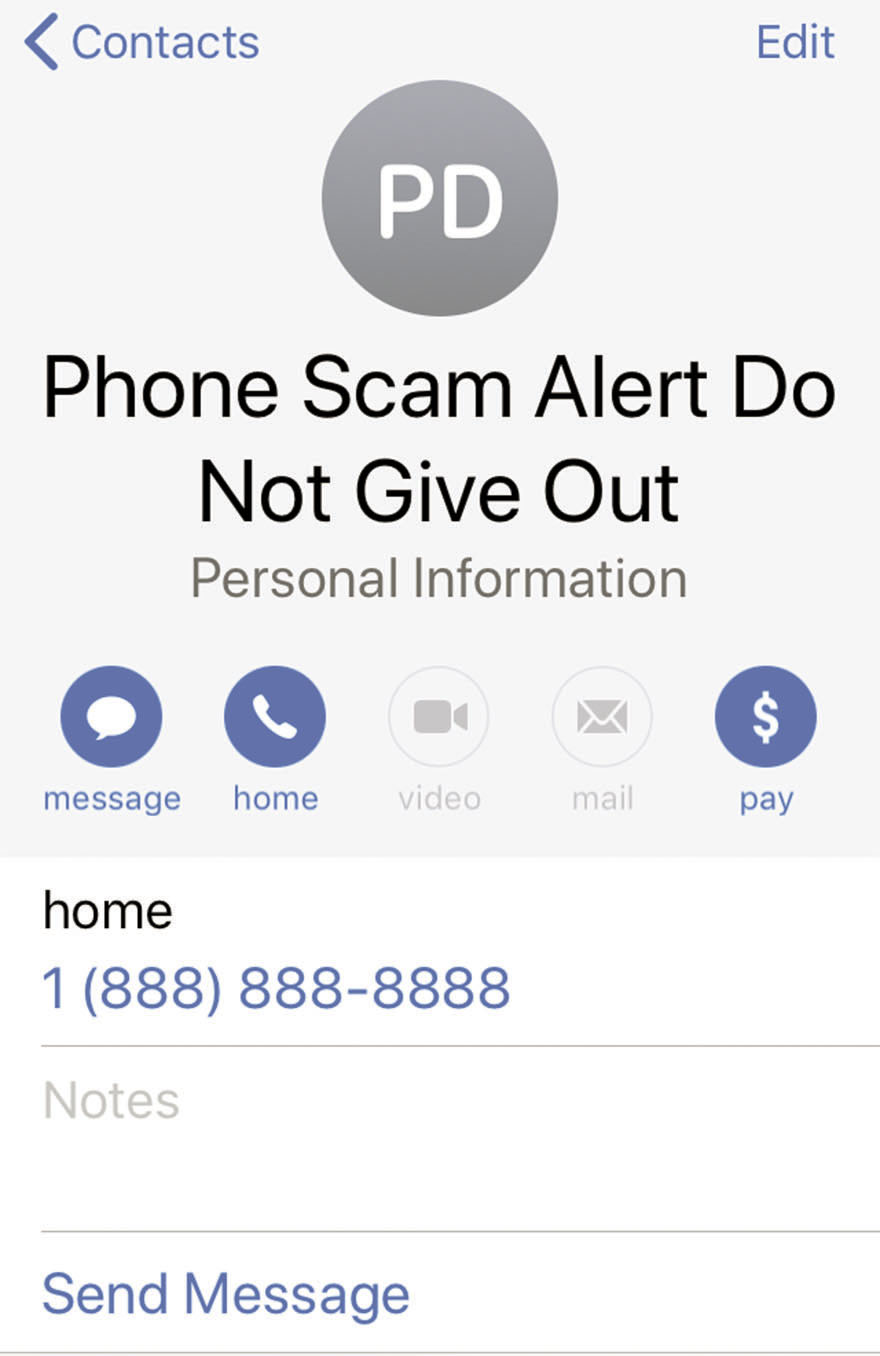 Local law officials warn public of ‘IRS Phone Scam’