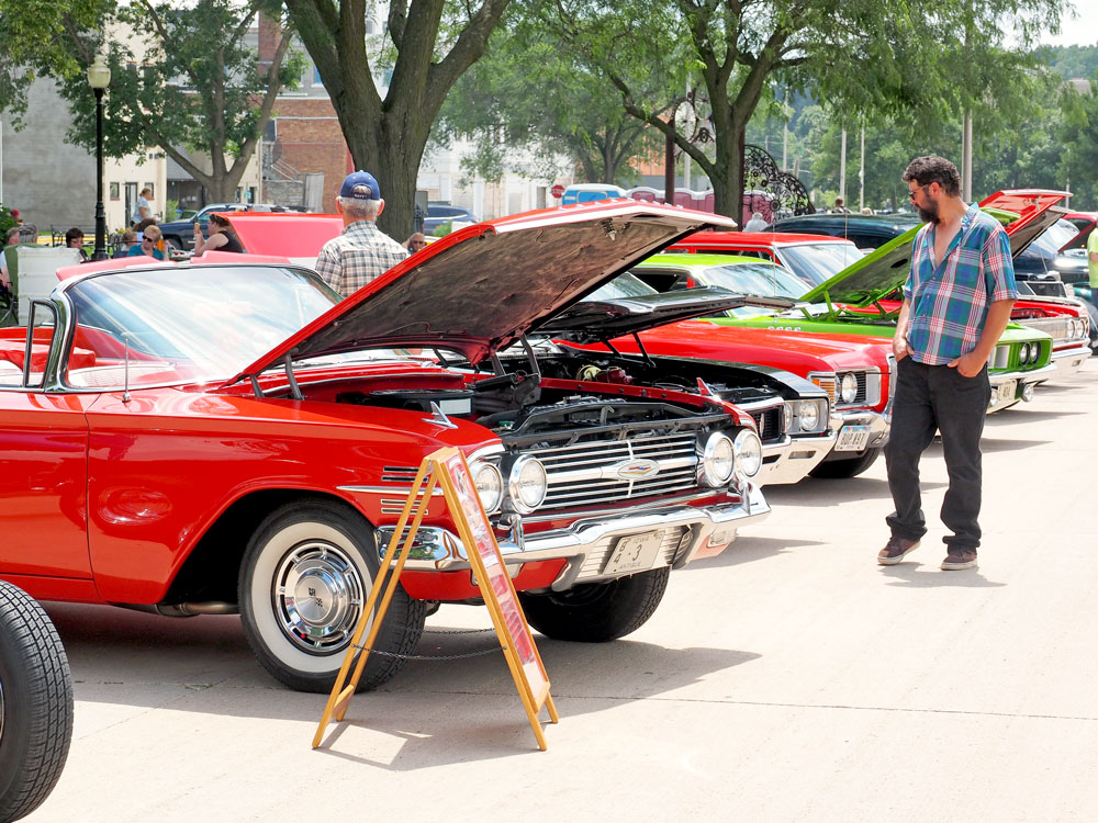 Colorful collection at CAR Show Sunday in the park