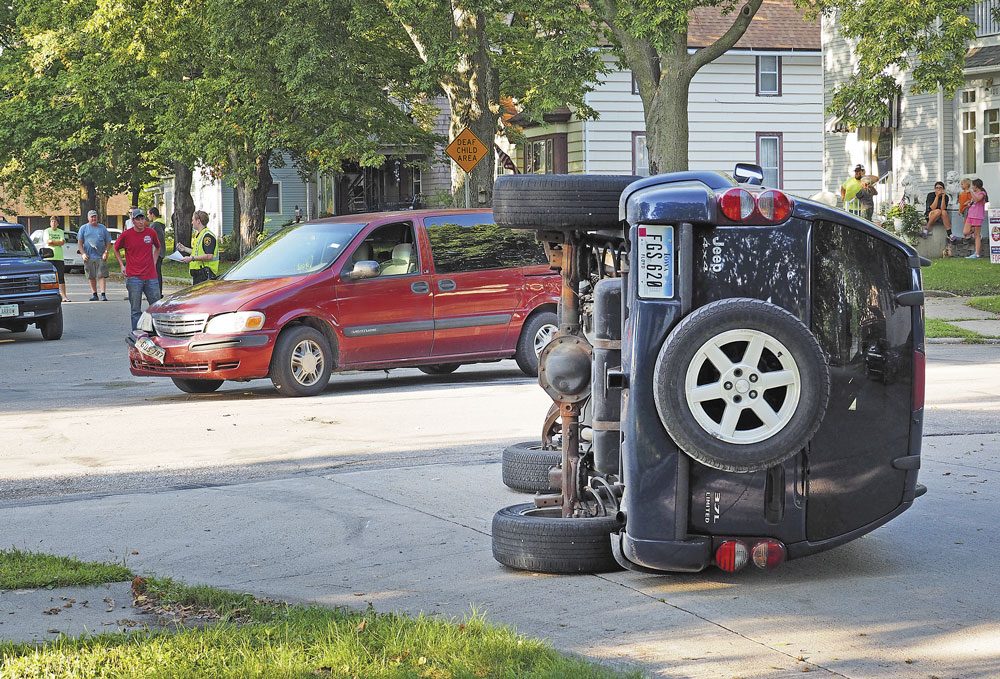 No serious injuries in two-vehicle accident Sunday evening