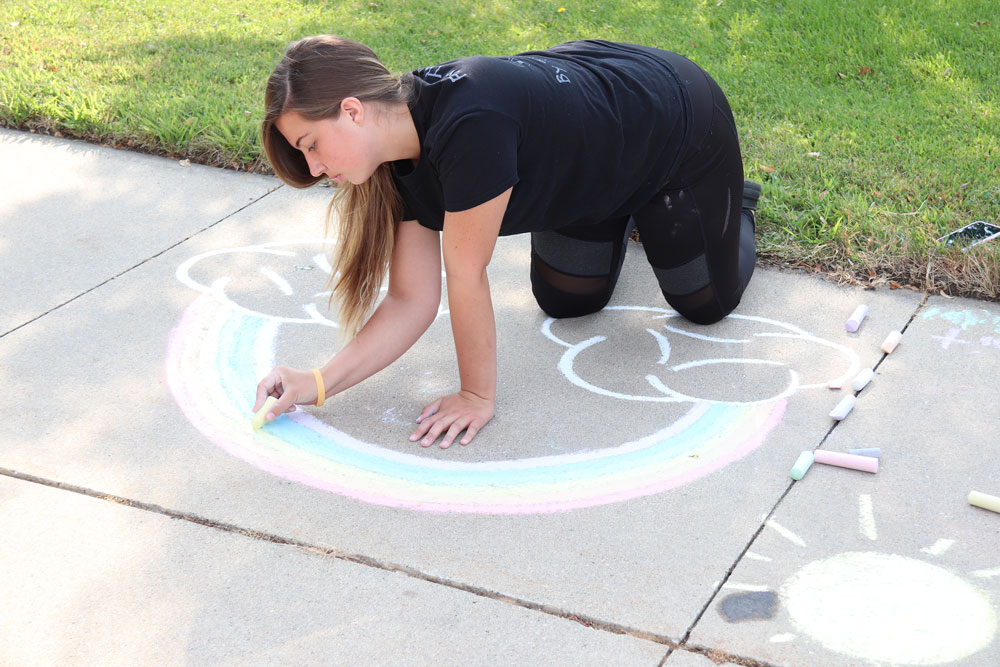 Chalk art brightens day for Apple Valley residents