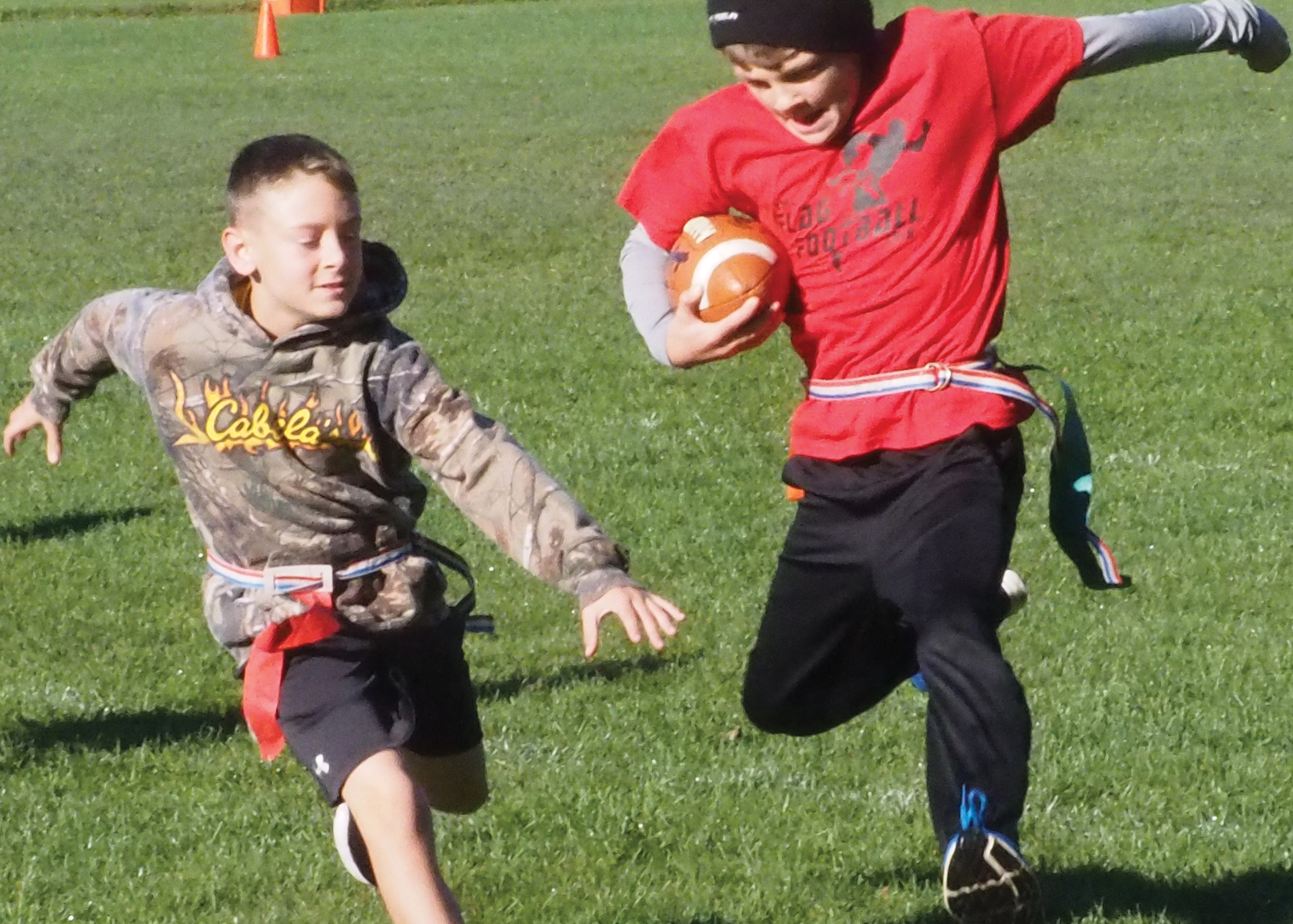 Flags on every play in YMCA Youth Football League
