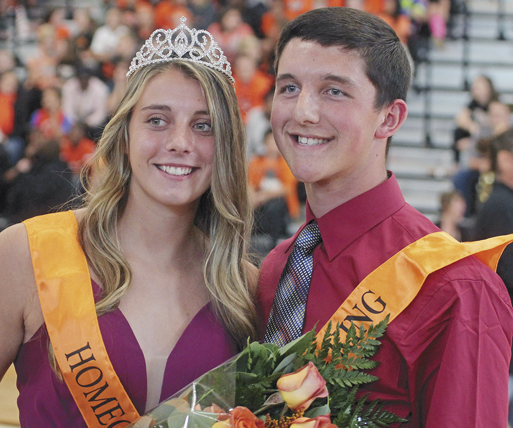 Heyer and Reams crowned queen and king at homecoming pep rally