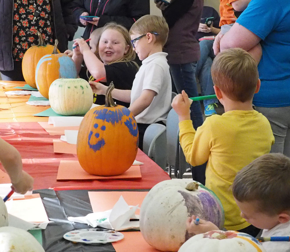 Pumpkin painting party