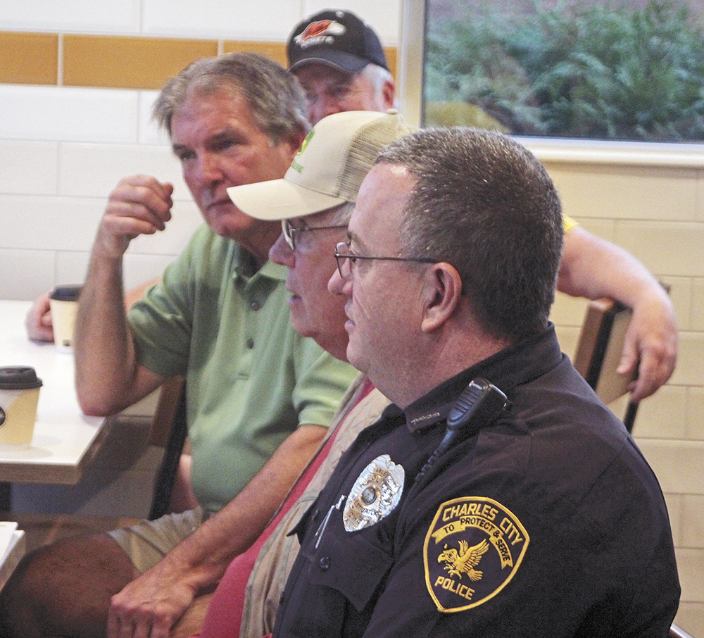 Charles City residents have coffee with cops