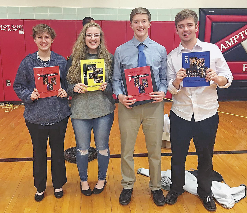 Four from Charles City selected for 2018 All-State Music Festival