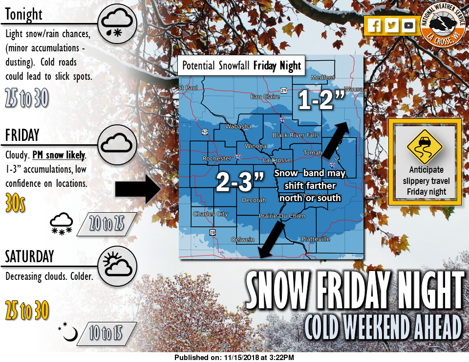 Snow back in the forecast this weekend