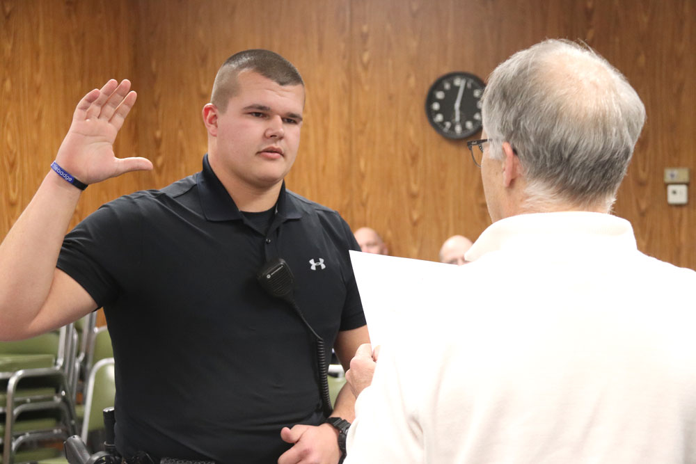 CCPD hires Bryce Bilharz as full-time officer
