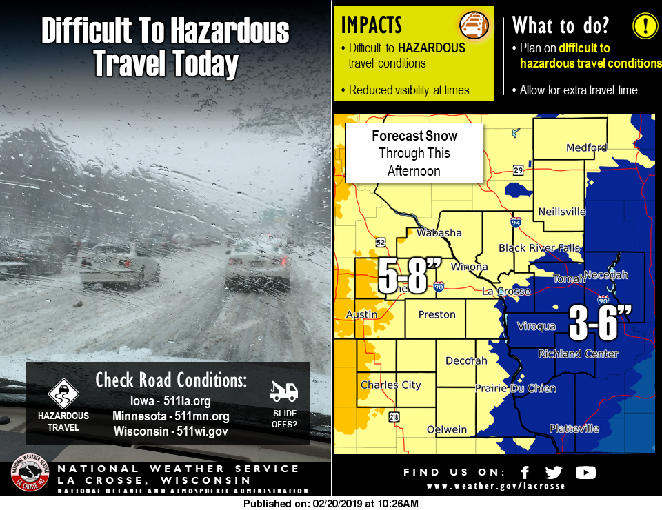 Snow tapering off this afternoon; more coming this weekend