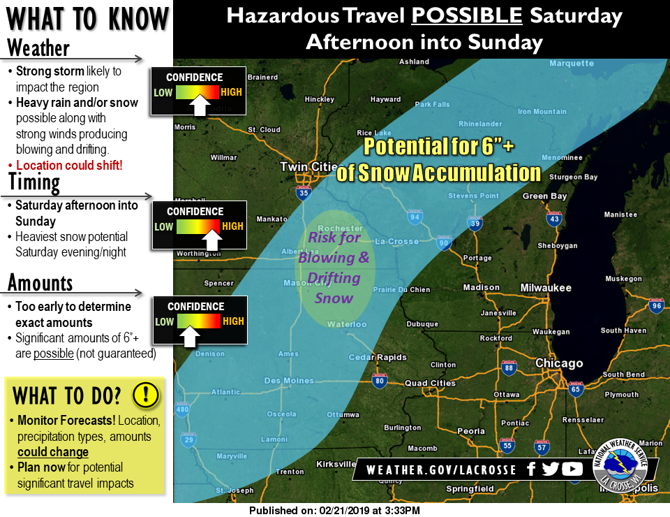 Weekend snowstorm headed this way