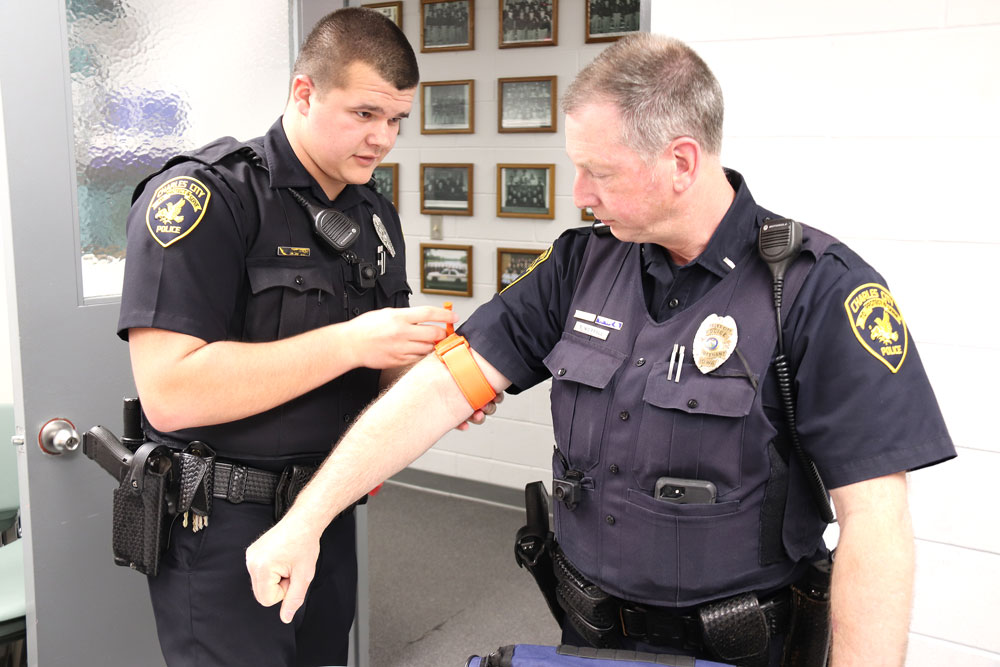 CCPD receives life-saving equipment from Floyd County Public Health