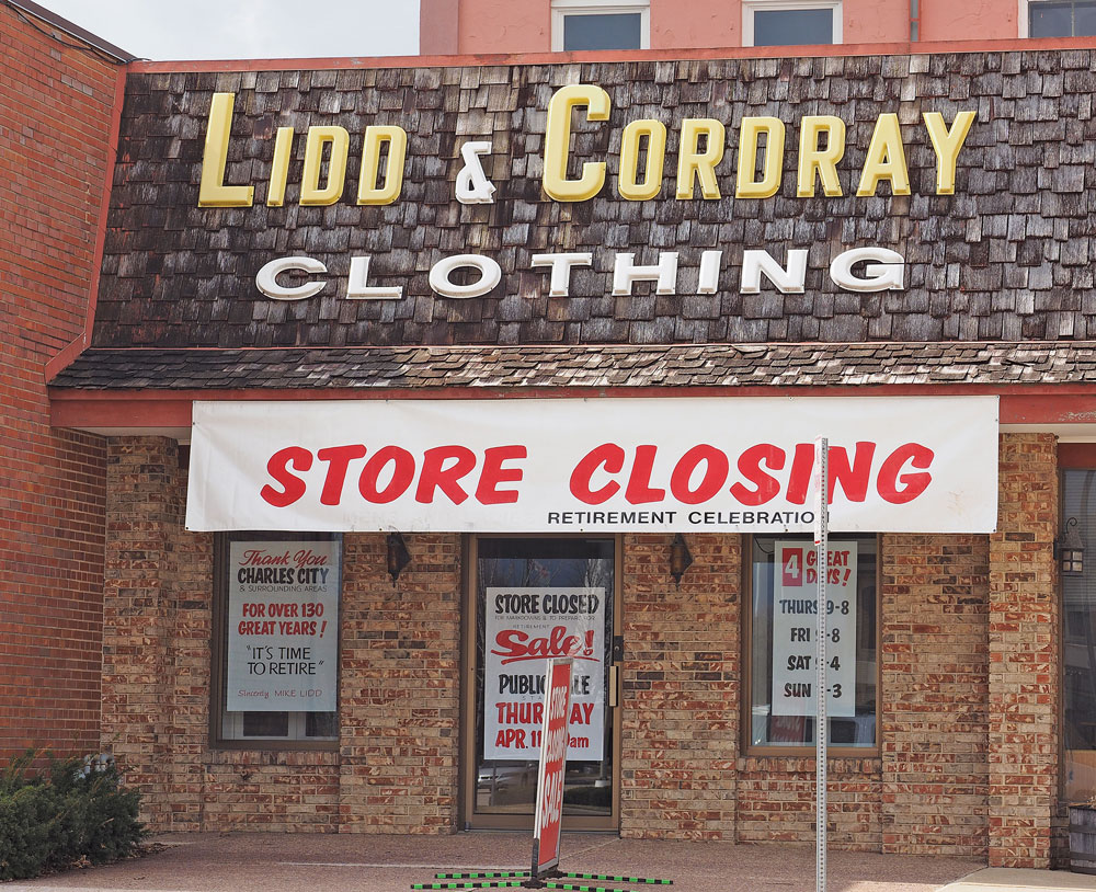 Lidd & Cordray to close doors in Charles City after 96 years