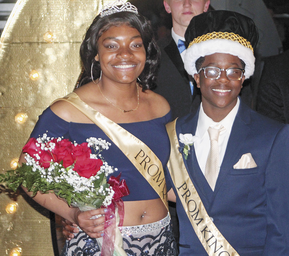 Evans crowned prom queen, Mitchell crowned king