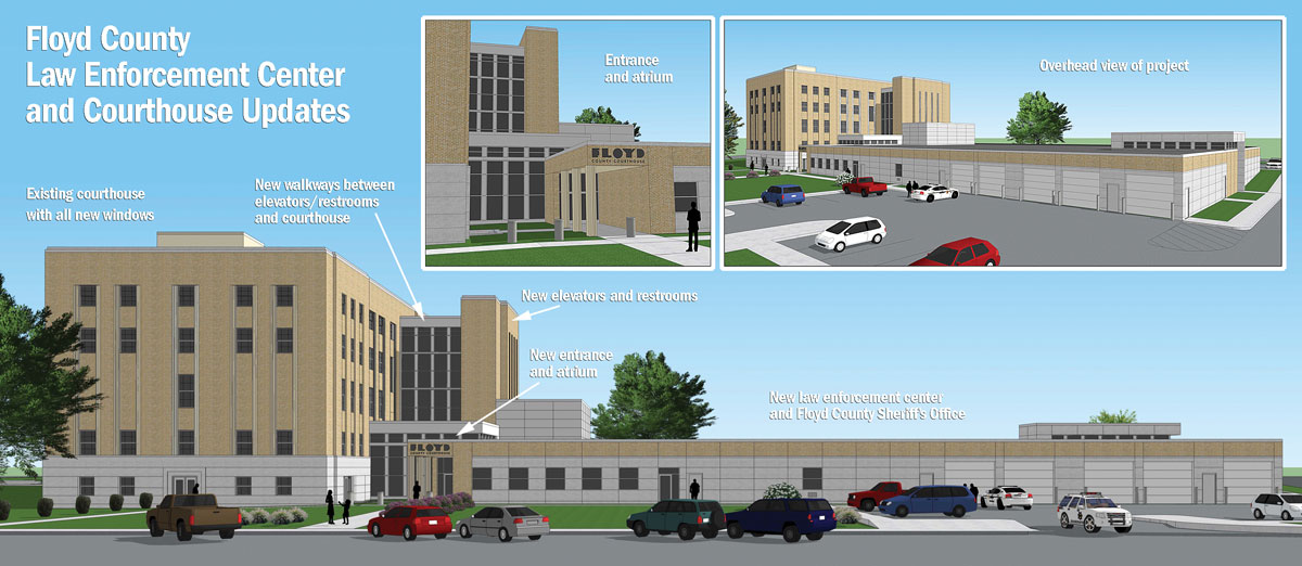 Floyd County looks to shave time off courthouse update project to avoid extra costs
