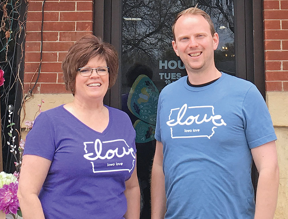 Iowa Love T-shirts and The Rustic Corner support fairgrounds tornado recovery