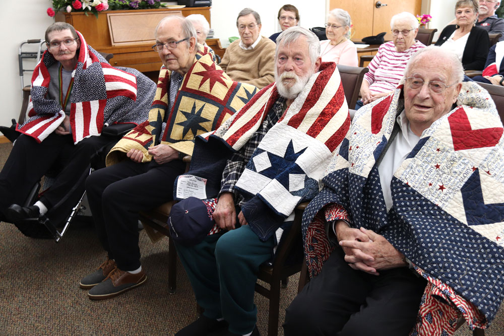 Floyd County Quilts of Valor honor four military veterans