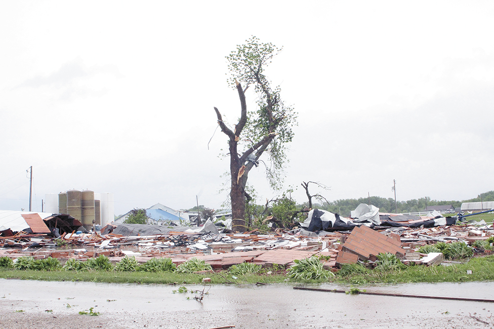 Tornado rips through Floyd County Fairgrounds