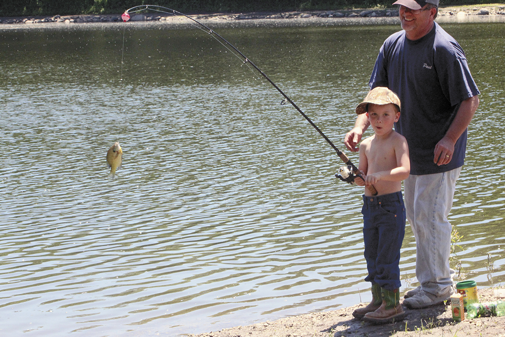 Handful of area anglers take advantage of free fishing