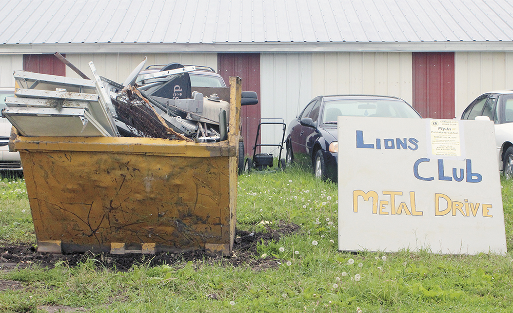Lions scrap metal drive officially starts Wednesday