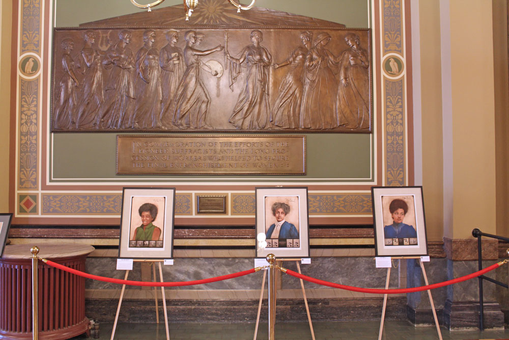 State Capitol women’s suffrage exhibit includes Chapman Catt portrait