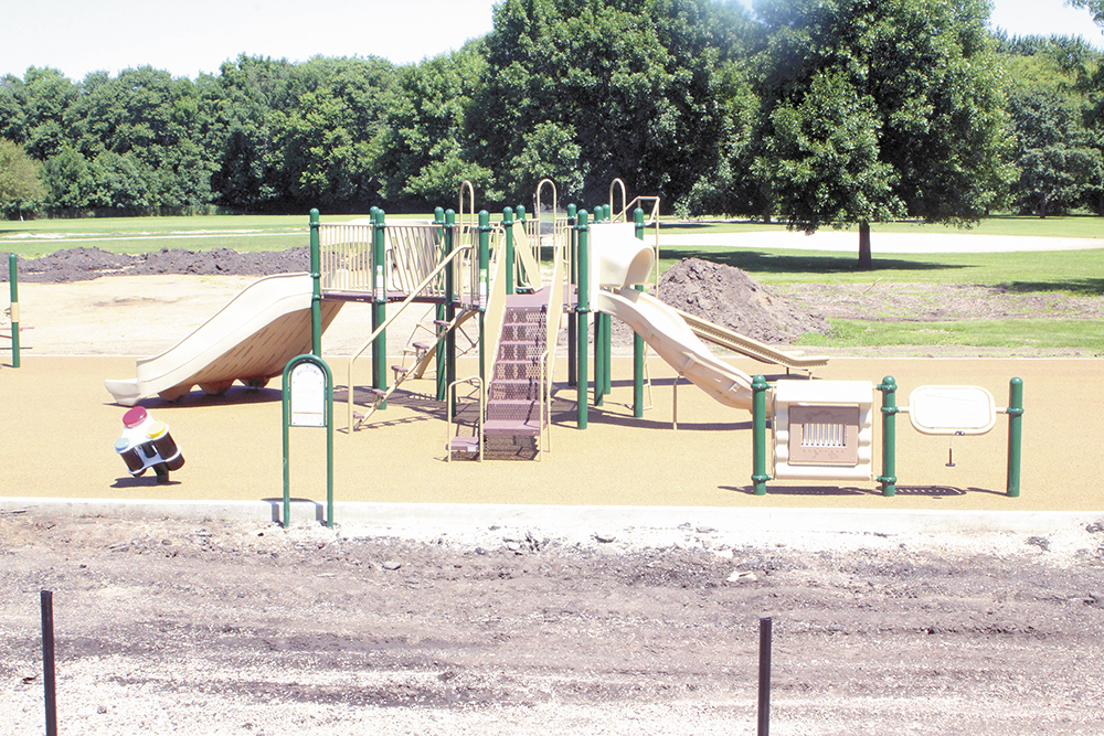New playground equipment almost ready for recess