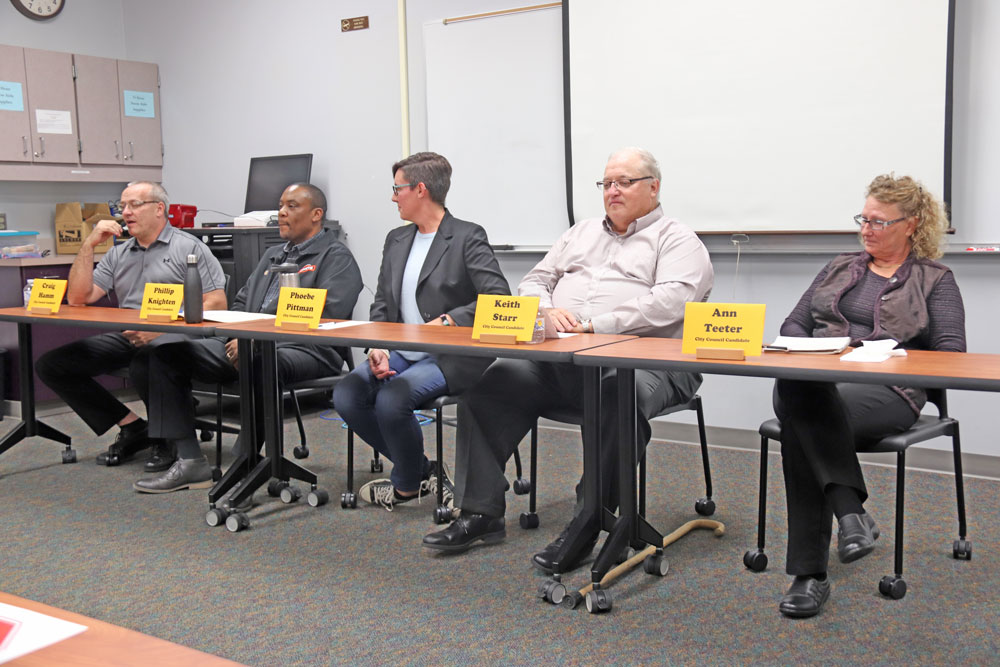 Candidates face questions at Charles City Council election forum, Part 1