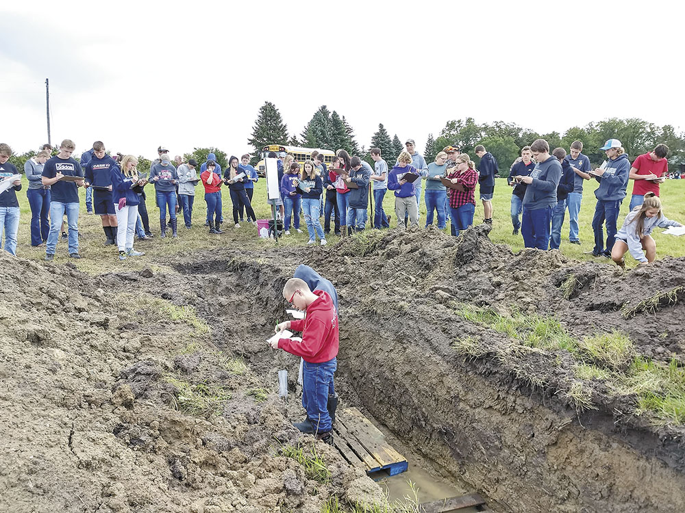 FFA students dig into soils contest