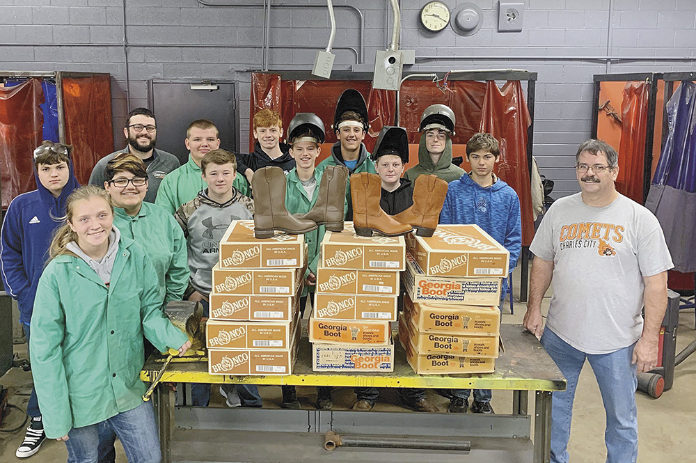 Boots donated to CCHS welding students