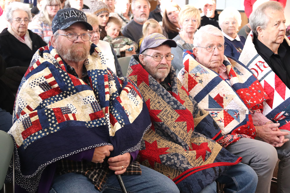 Floyd County Quilts of Valor recognize 11 veterans