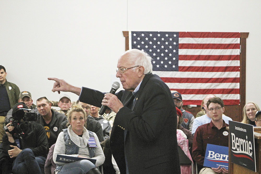 Sanders makes campaign stop in Charles City