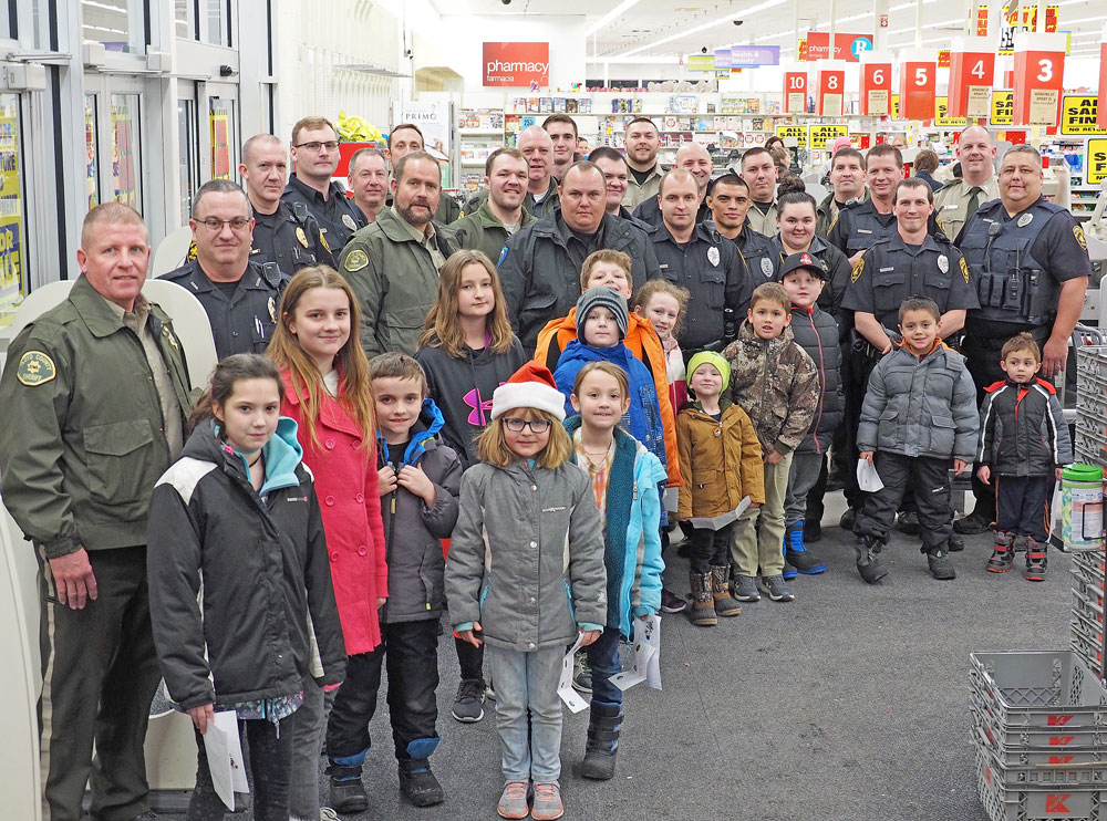 Kids get to Shop With A Cop for extra gifts this Christmas