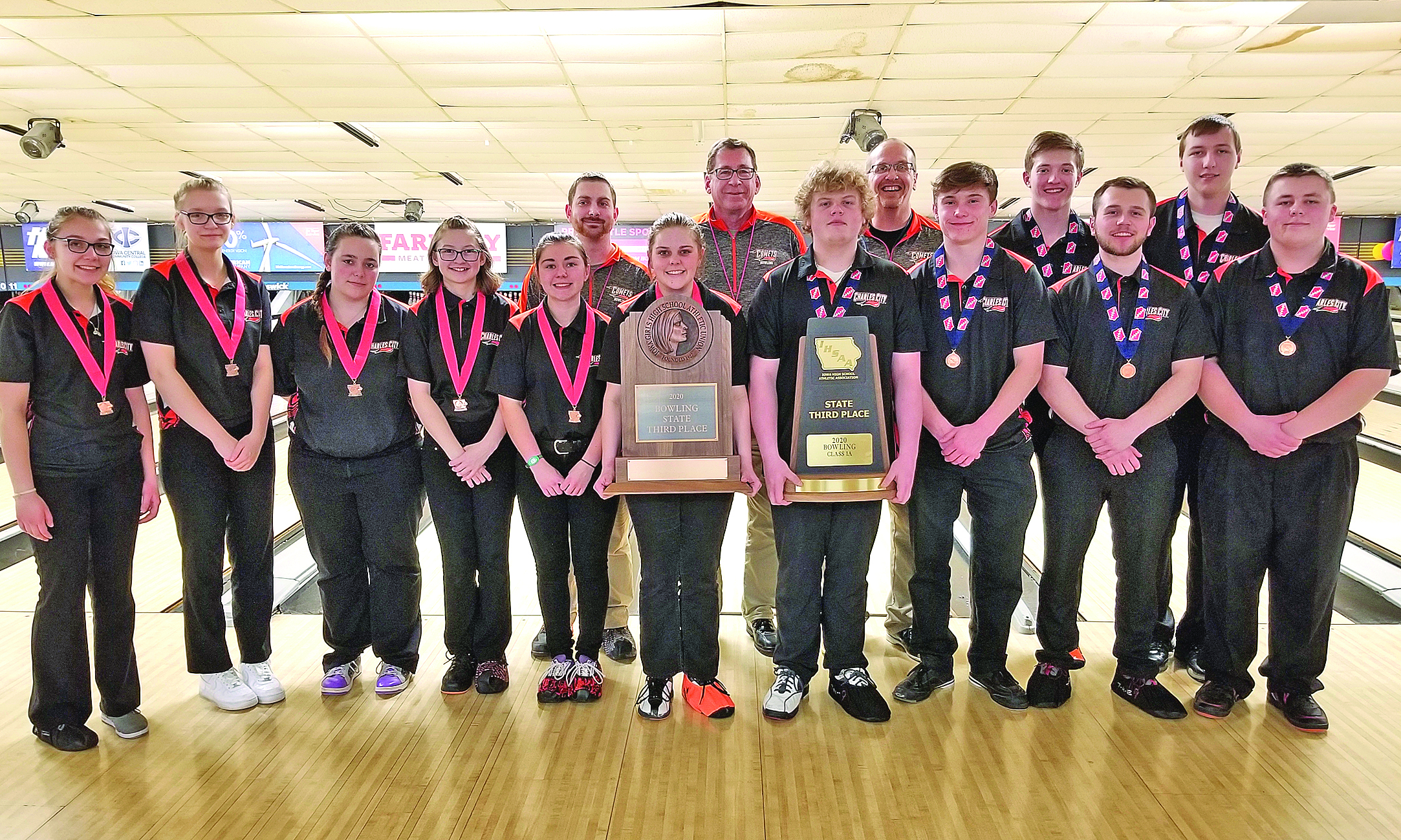 Comet boys and girls both finish 3rd at Class 1A State Bowling Tournament