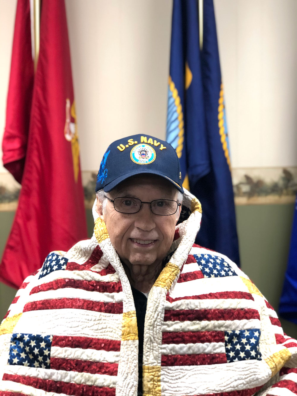 Local veteran honored to be awarded a Floyd County Quilt of Valor