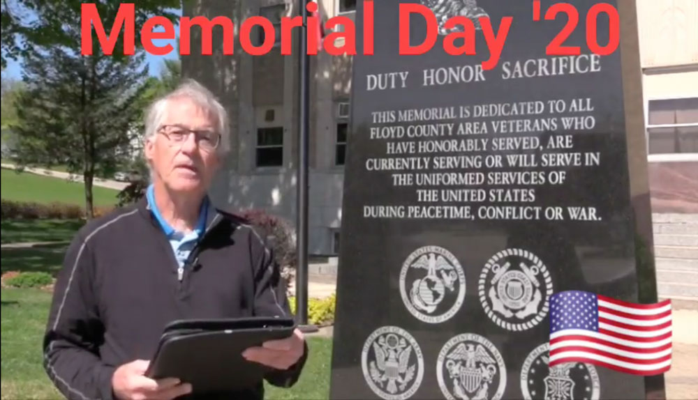 Charles City observes Memorial Day in virtual event drawing on many players