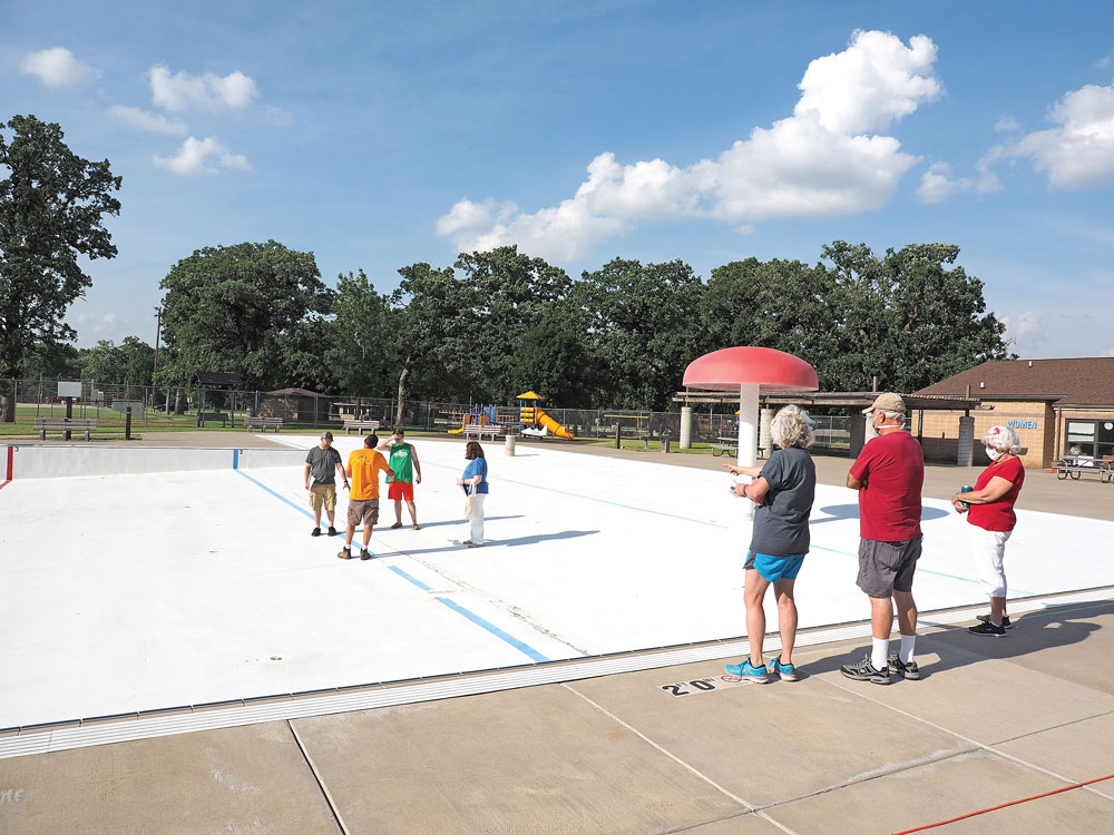 Charles City Parks & Rec board tours empty pool, looks to facility’s future