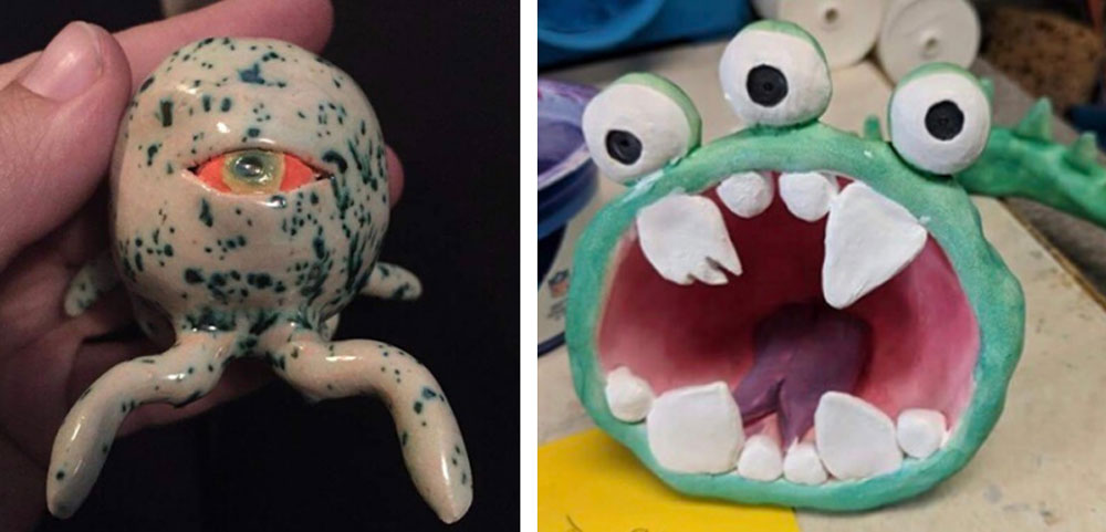 Create clay creatures in Arts Center classes