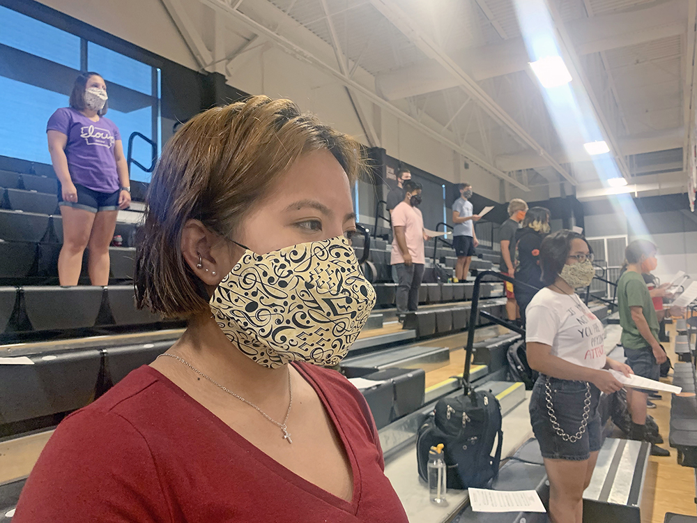 Special masks help ensure COVID won’t stop the music at CCHS